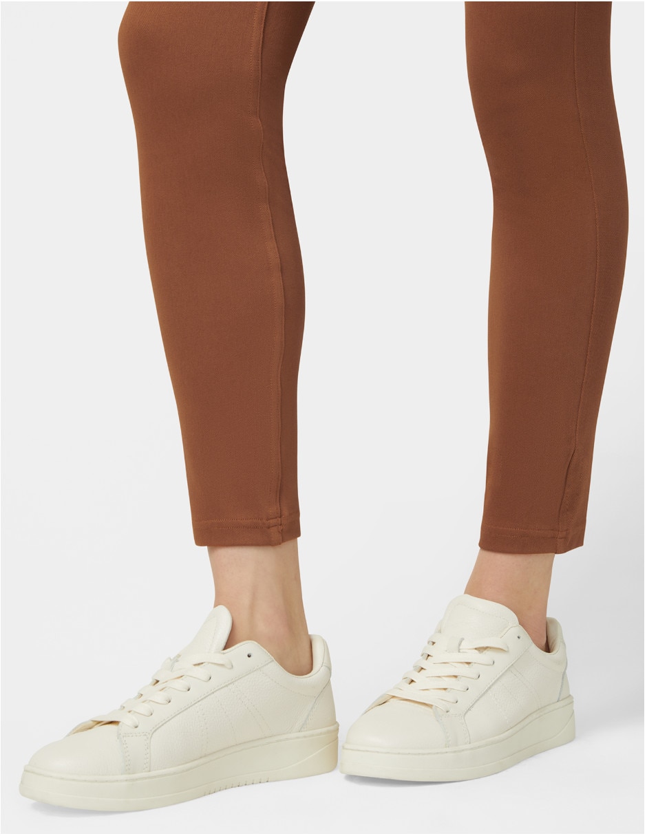 Legging a la cintura con botón para mujer