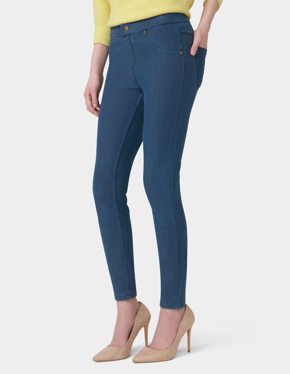 Legging a la cintura con botón para mujer