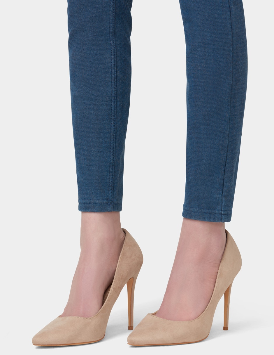 Legging a la cintura con botón para mujer