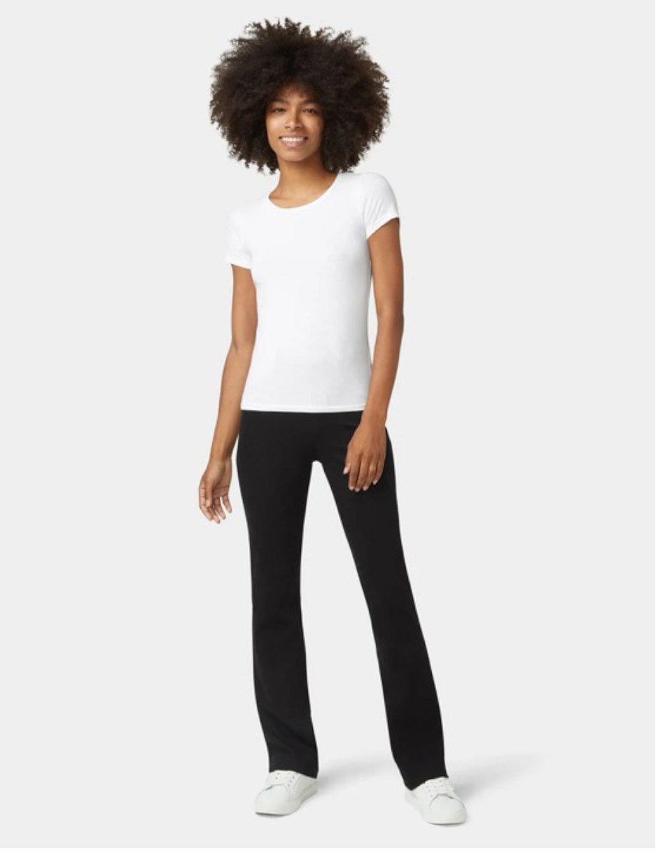 Legging a la cintura con botón para mujer