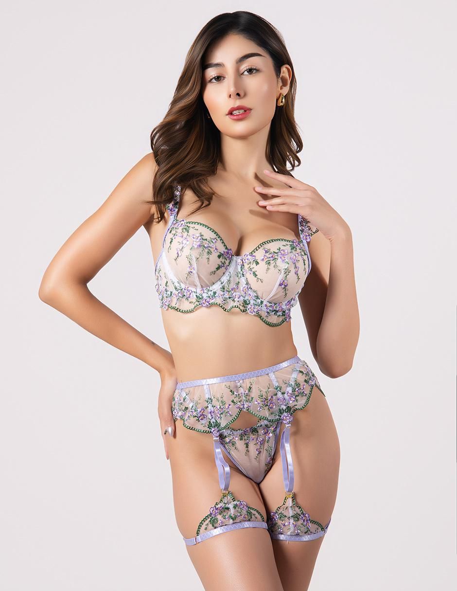 Set bra-panty-liguero Set bra-panty-liguero