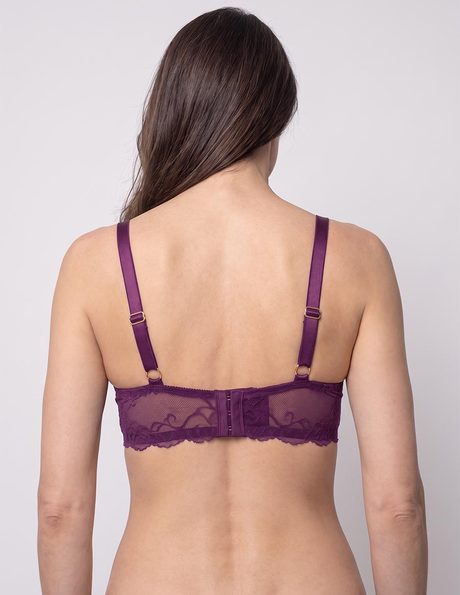 Brassiere demi con copa para mujer 2