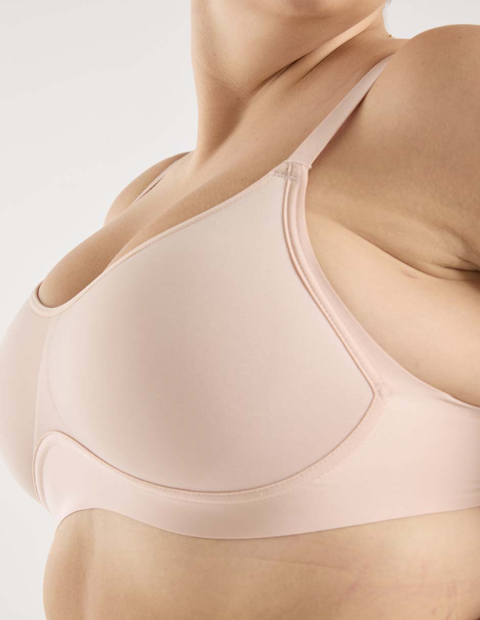 T-shirt bra con copa para mujer 4