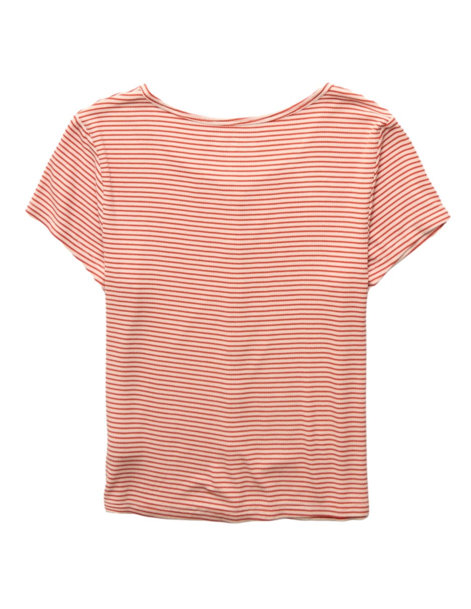 Playera pijama estampado a rayas para mujer 7