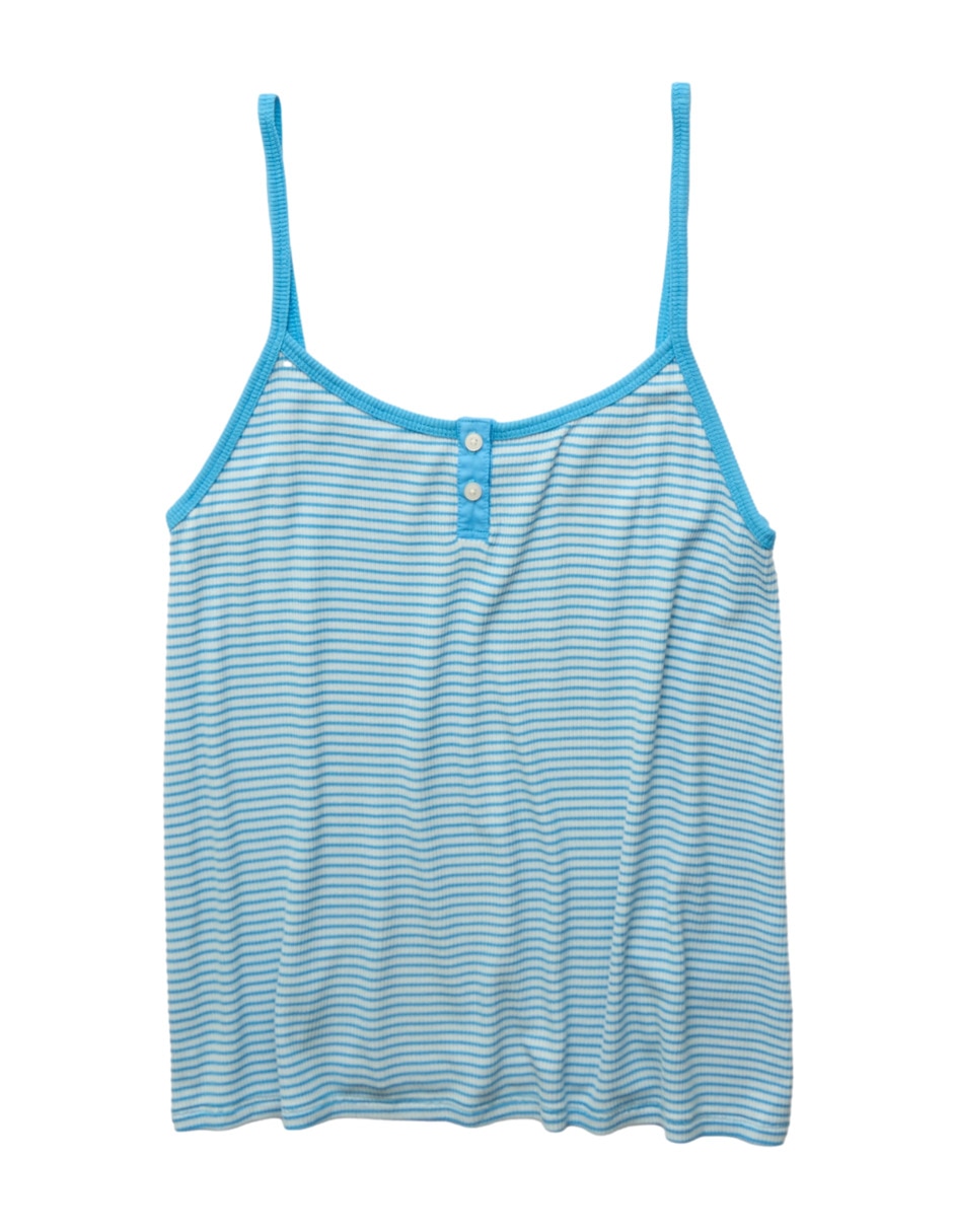 Playera pijama estampado a rayas para mujer 6