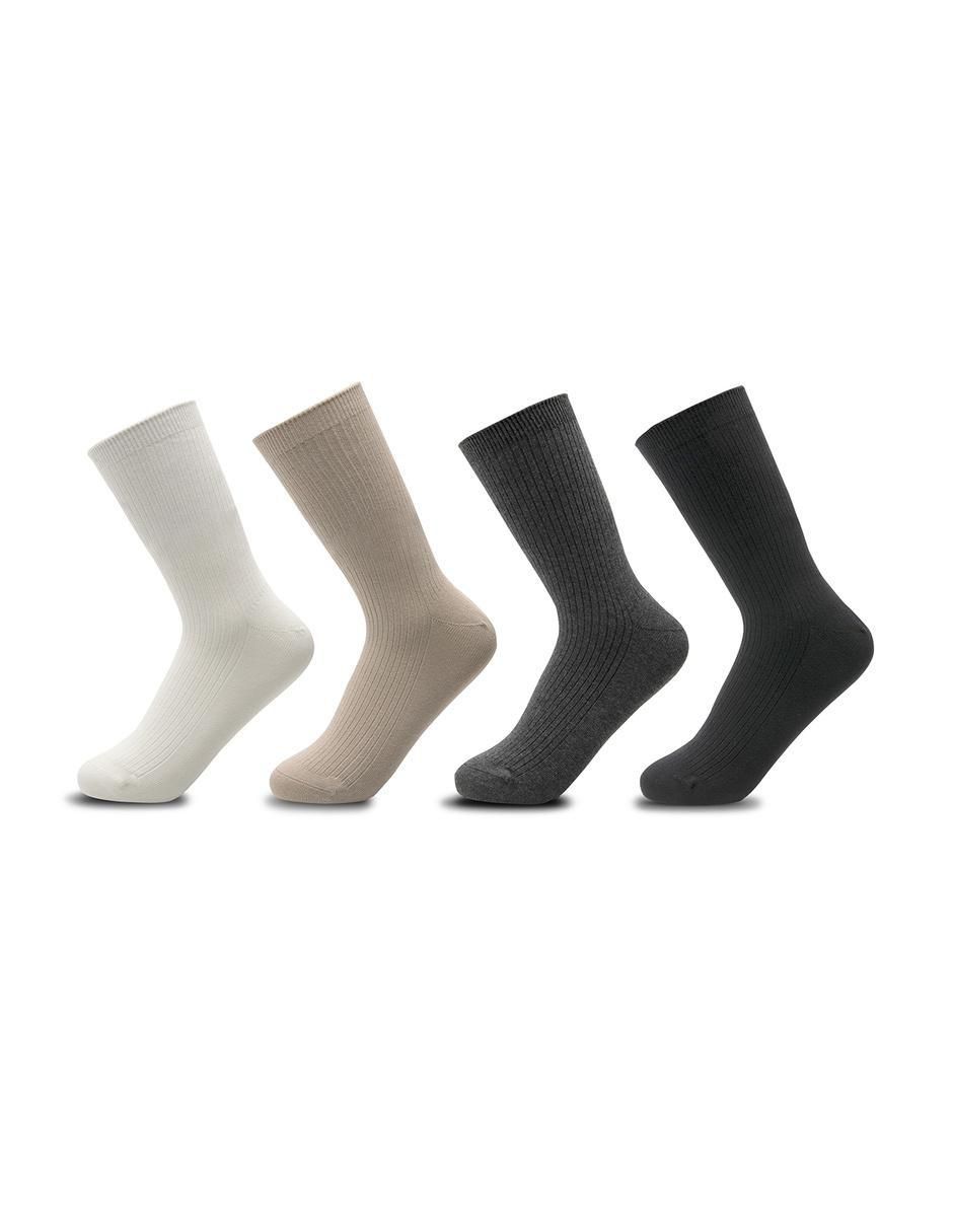 Calcetín de algodón para mujer 4 pares Calcetín de algodón para mujer 4 pares