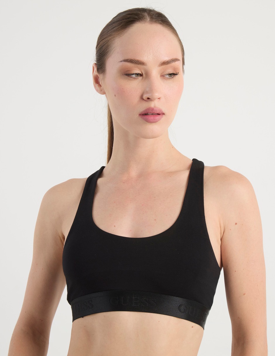 Brassiere deportivo guess con copa para mujer