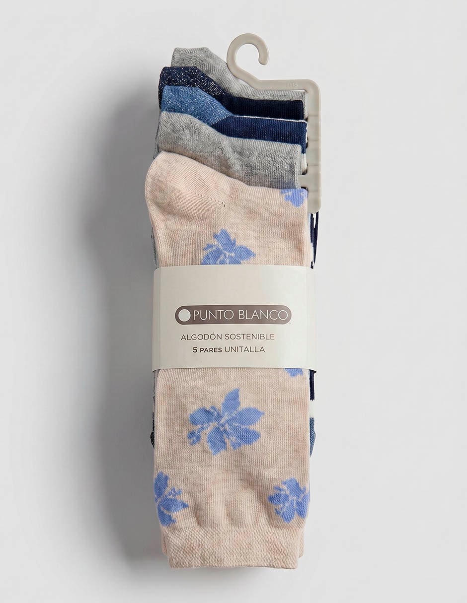 Calcetín comfort 'de' algodón 'para mujer' 5 pares Calcetín comfort 'de' algodón 'para mujer' 5 pares