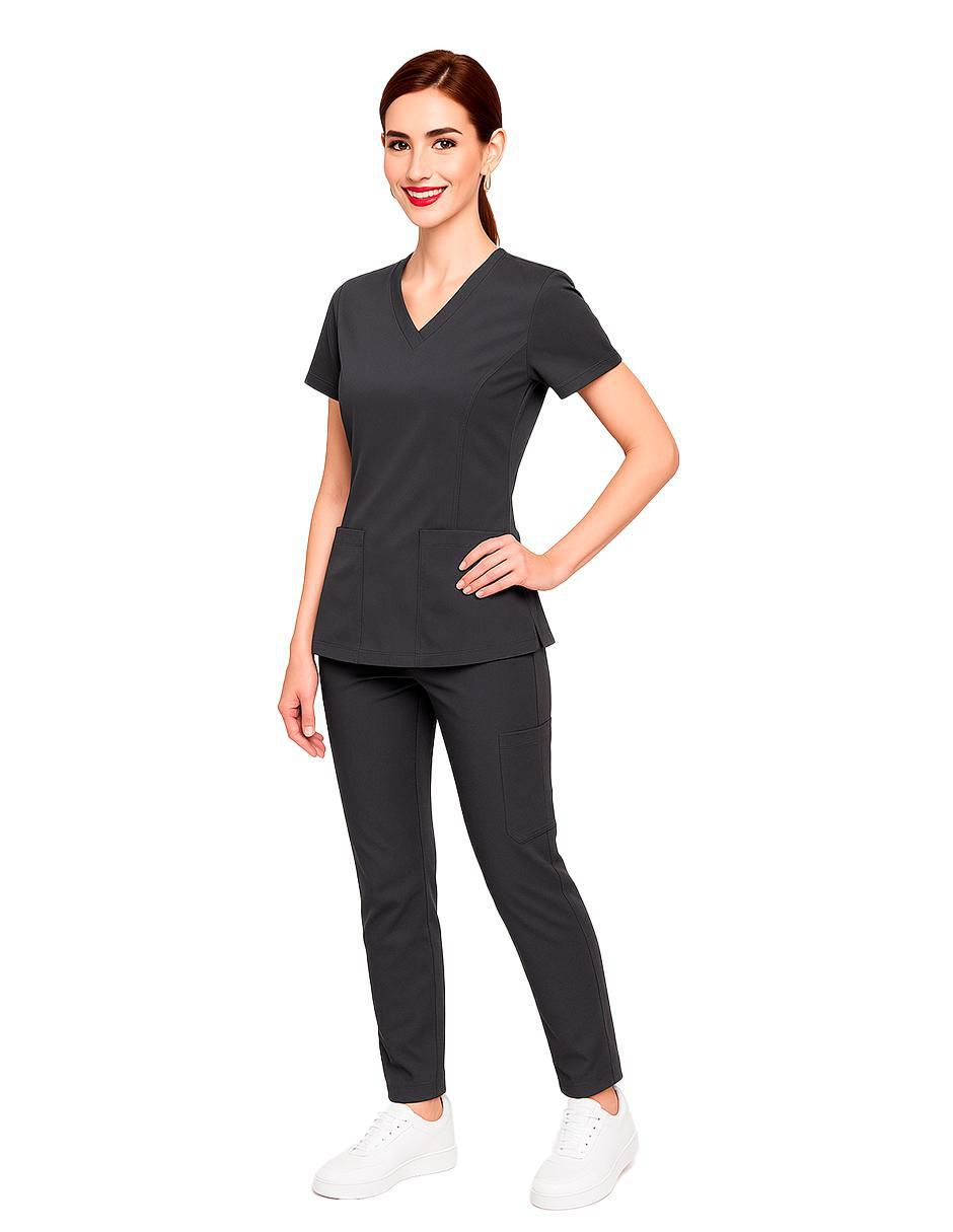 Pijama quirúrgica estilo relajado para mujer 2