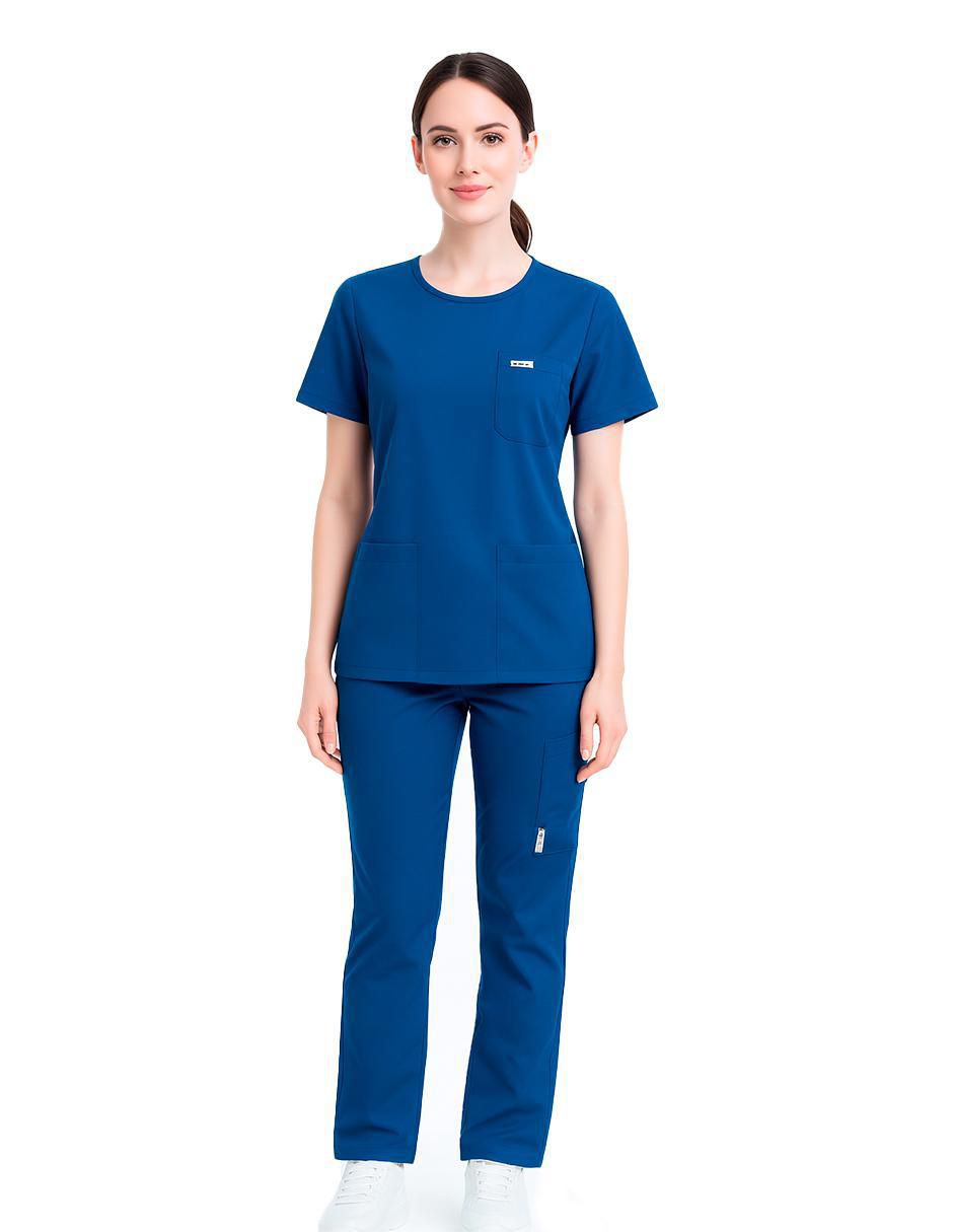 Pijama quirúrgica estilo relajado para mujer 2