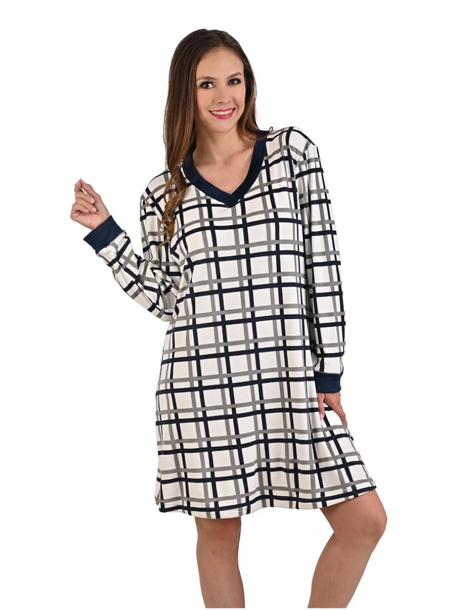 Camisón estampado a cuadros