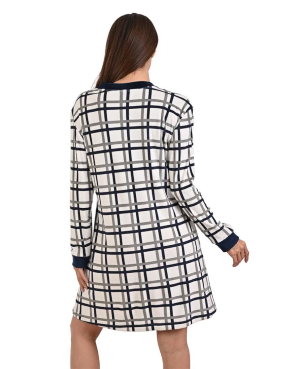 Camisón estampado a cuadros
