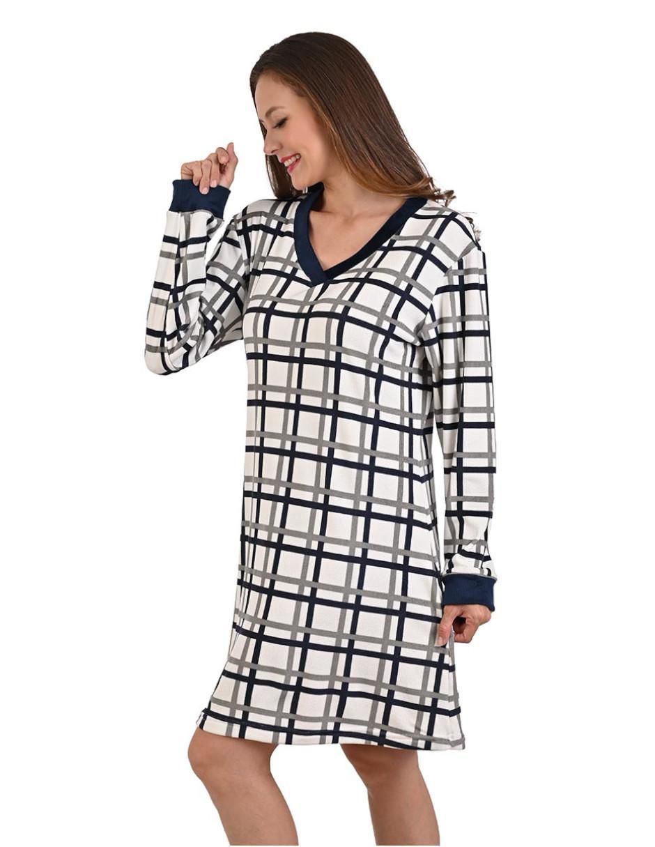 Camisón estampado a cuadros