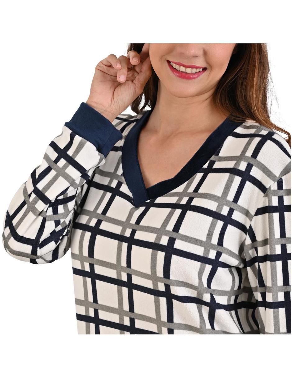 Camisón estampado a cuadros