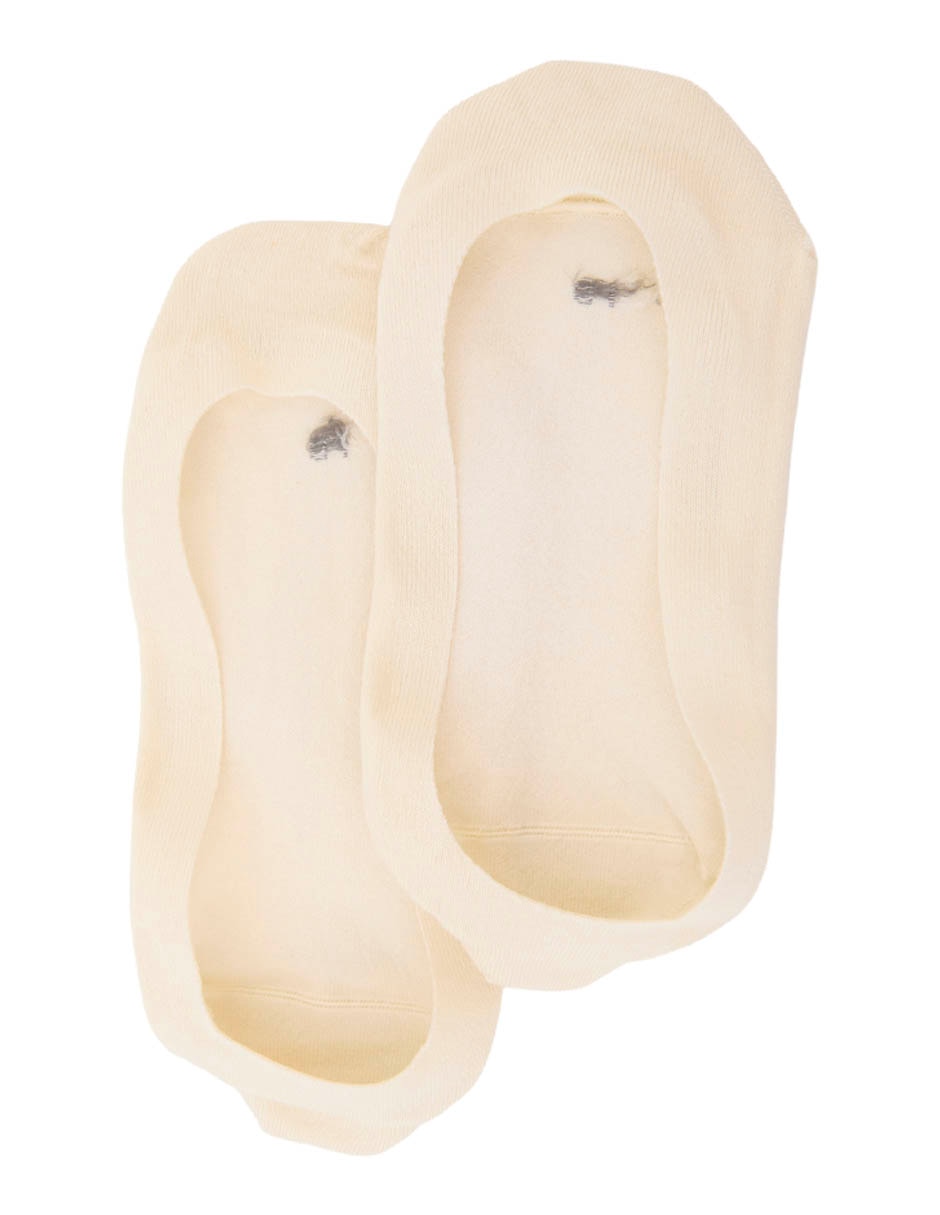Protector de pie Punto Blanco de algodón para mujer 2 pares