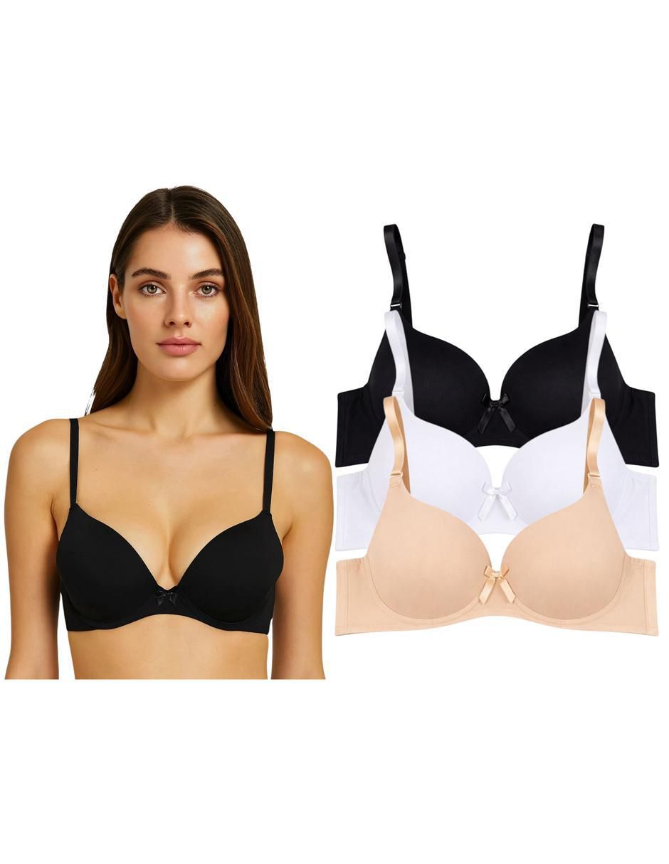 Brassiere copa doble push up seamless para mujer 3