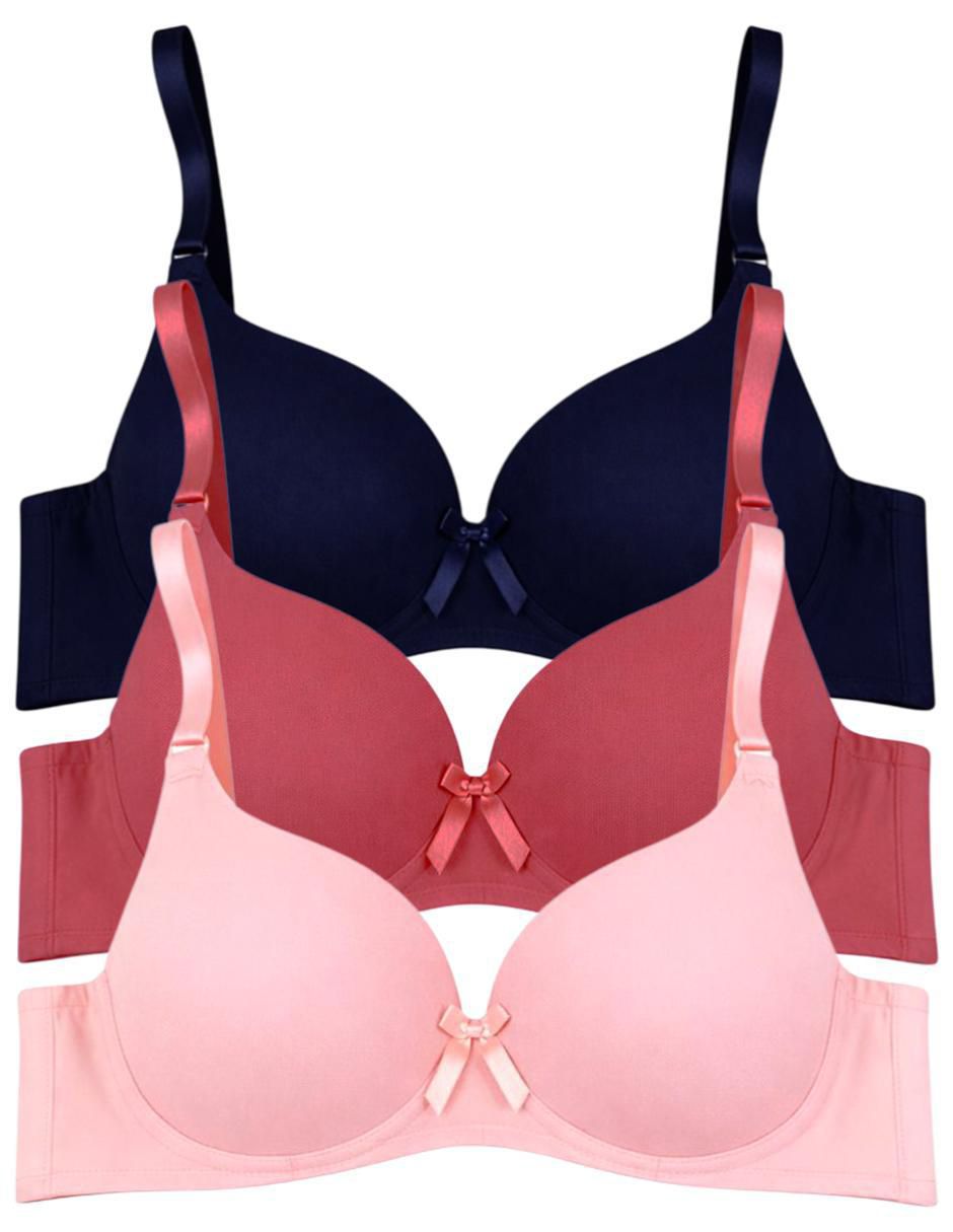 Brassiere copa doble push up seamless para mujer 3