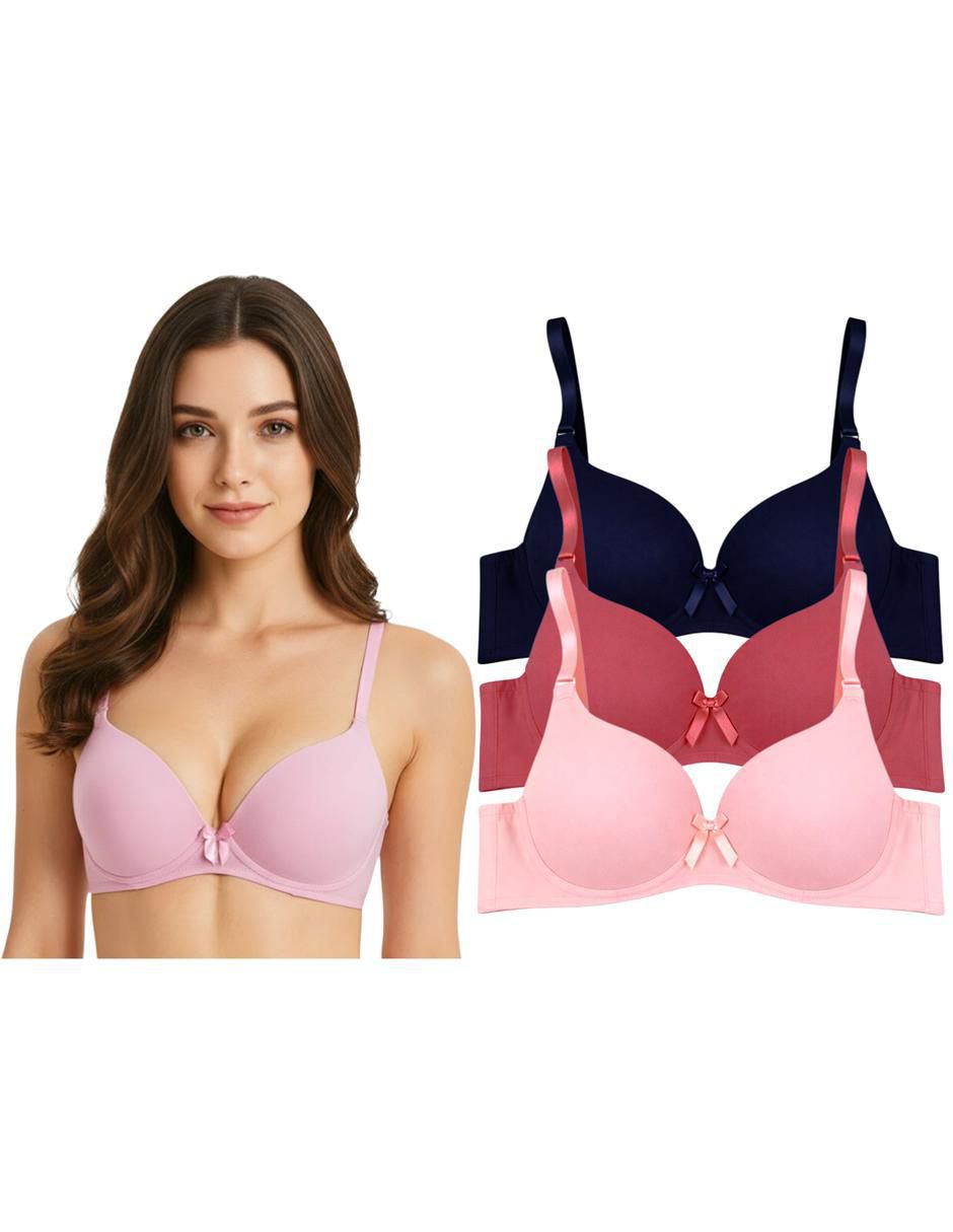 Brassiere copa doble push up seamless para mujer 2