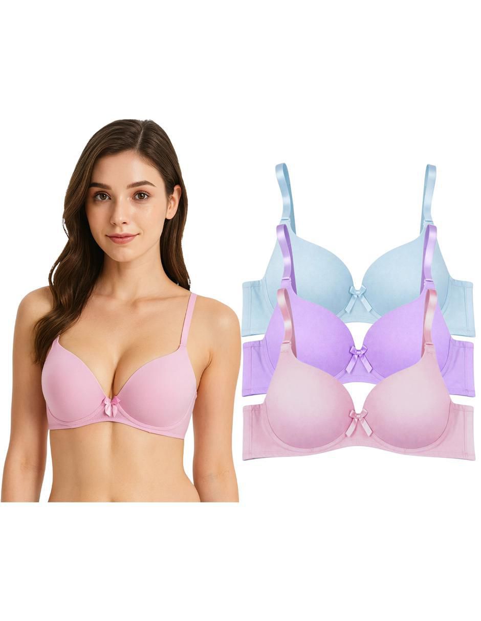 Brassiere copa doble push up seamless para mujer 2