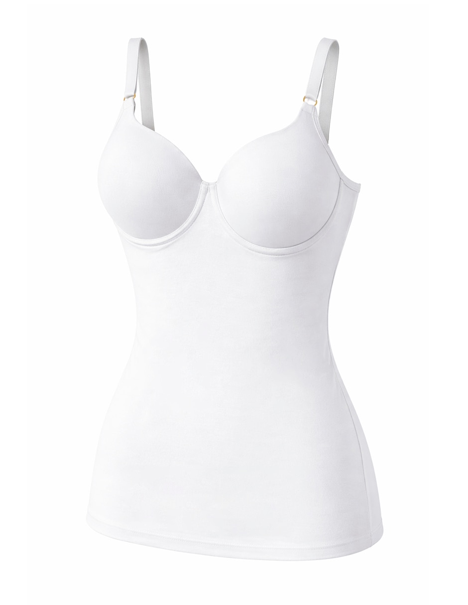 Camiseta tipo faja con compresión media para mujer