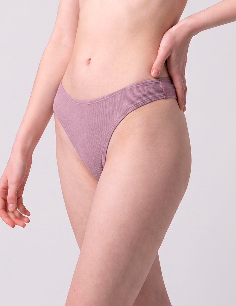 Tanga de algodón para mujer
