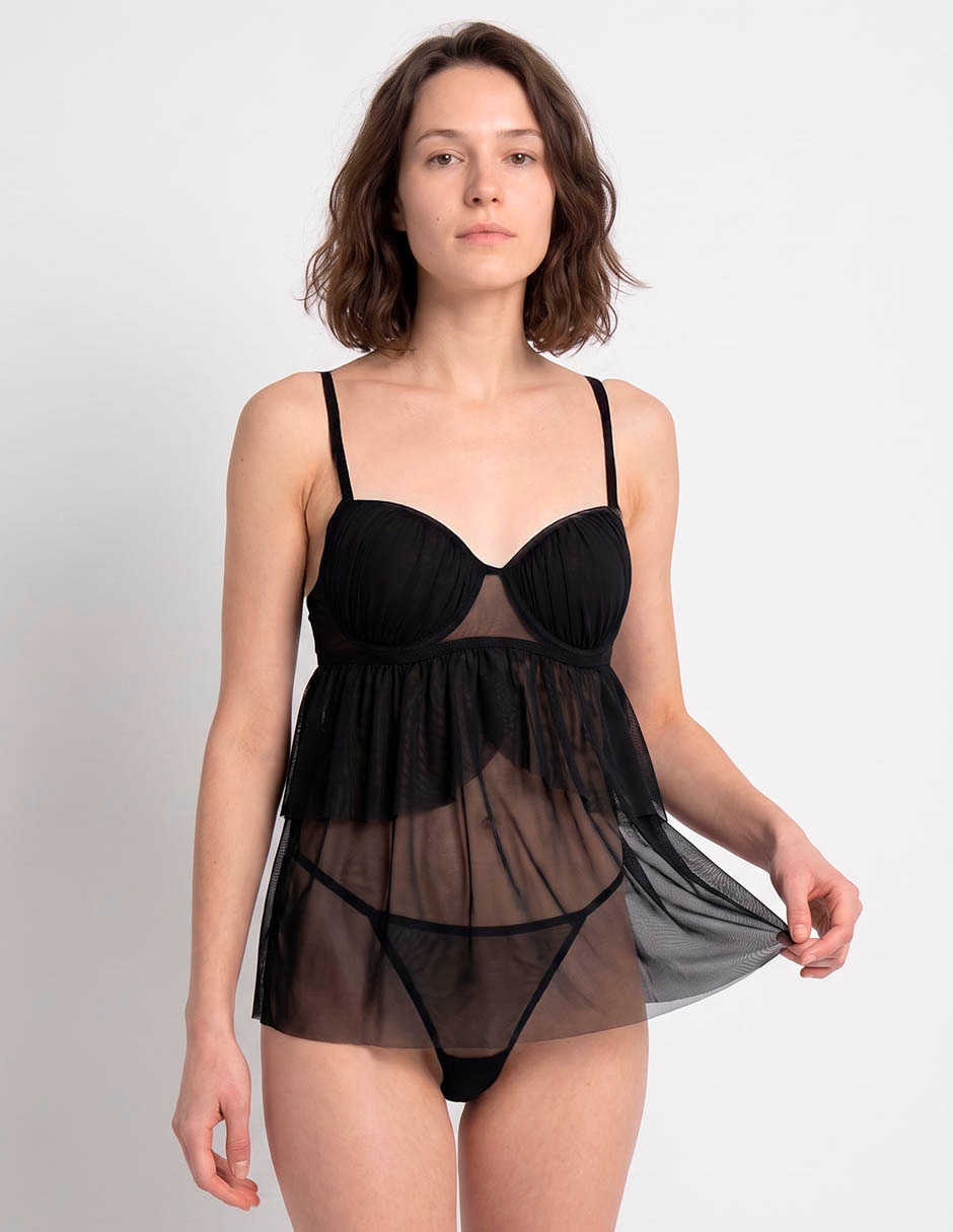 BABY DOLL MAPL2607-155 ENCAJE LISO BABY DOLL MAPL2607-155 ENCAJE LISO