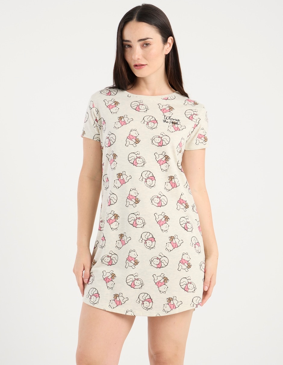 Camisón "estampado" liso "de" poliéster 1
