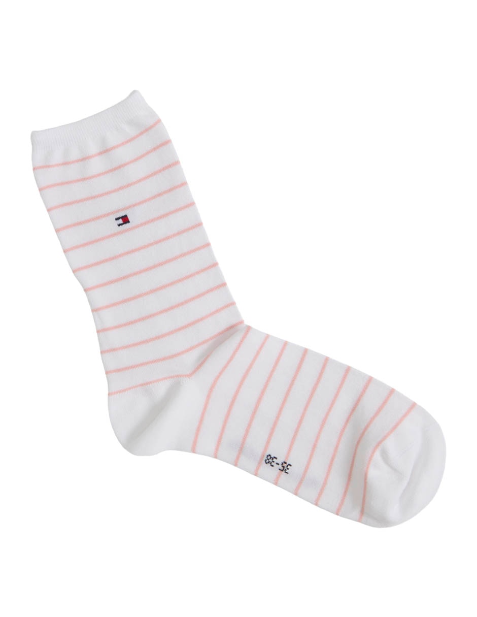 Calcetín Hilfiger de algodón para mujer 2 pares