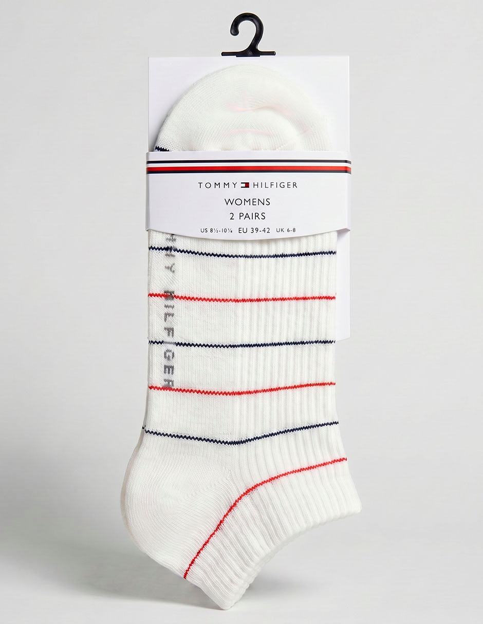 Set calcetín Hilfiger de algodón para mujer 2 pares 1