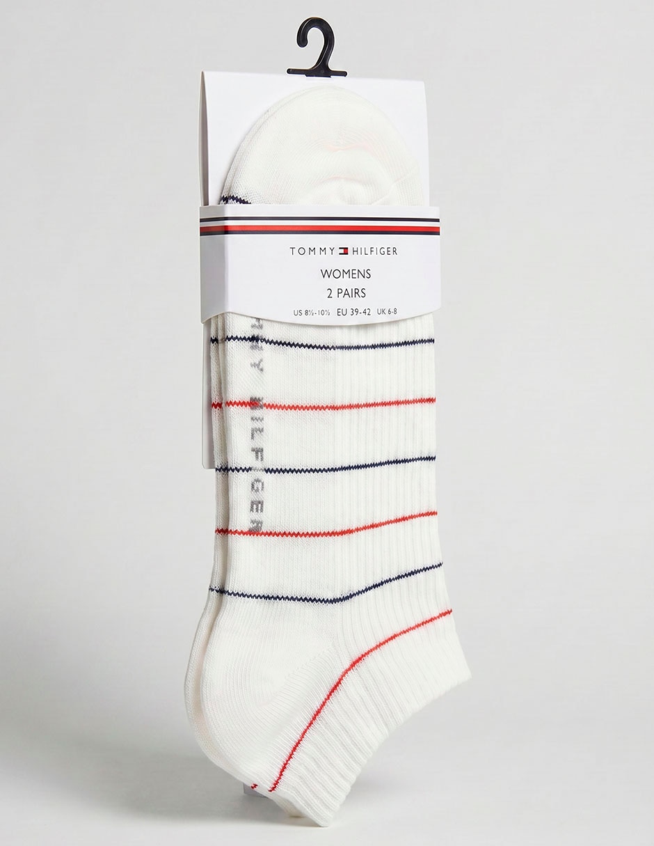Set calcetín Hilfiger de algodón para mujer 2 pares Set calcetín Hilfiger de algodón para mujer 2 pares