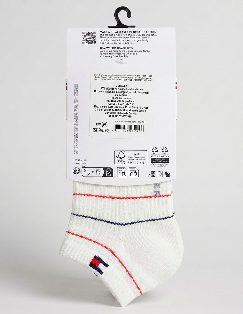Set calcetín Hilfiger de algodón para mujer 2 pares 3