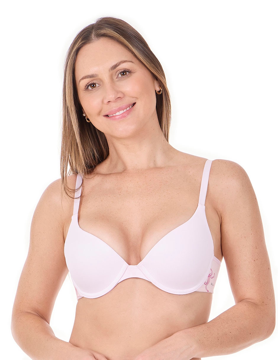 T-shirt bra skiny con copa para mujer