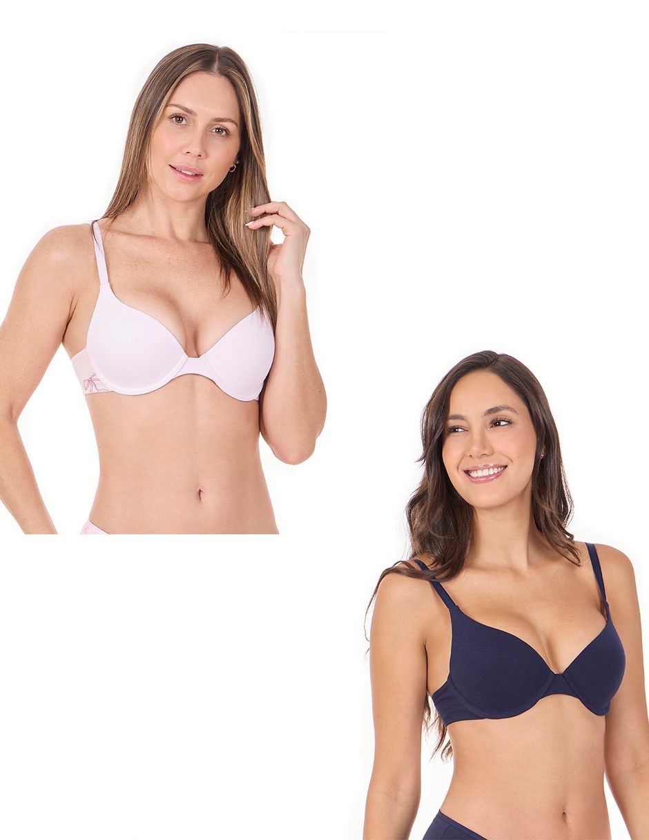 T-shirt bra skiny con copa para mujer