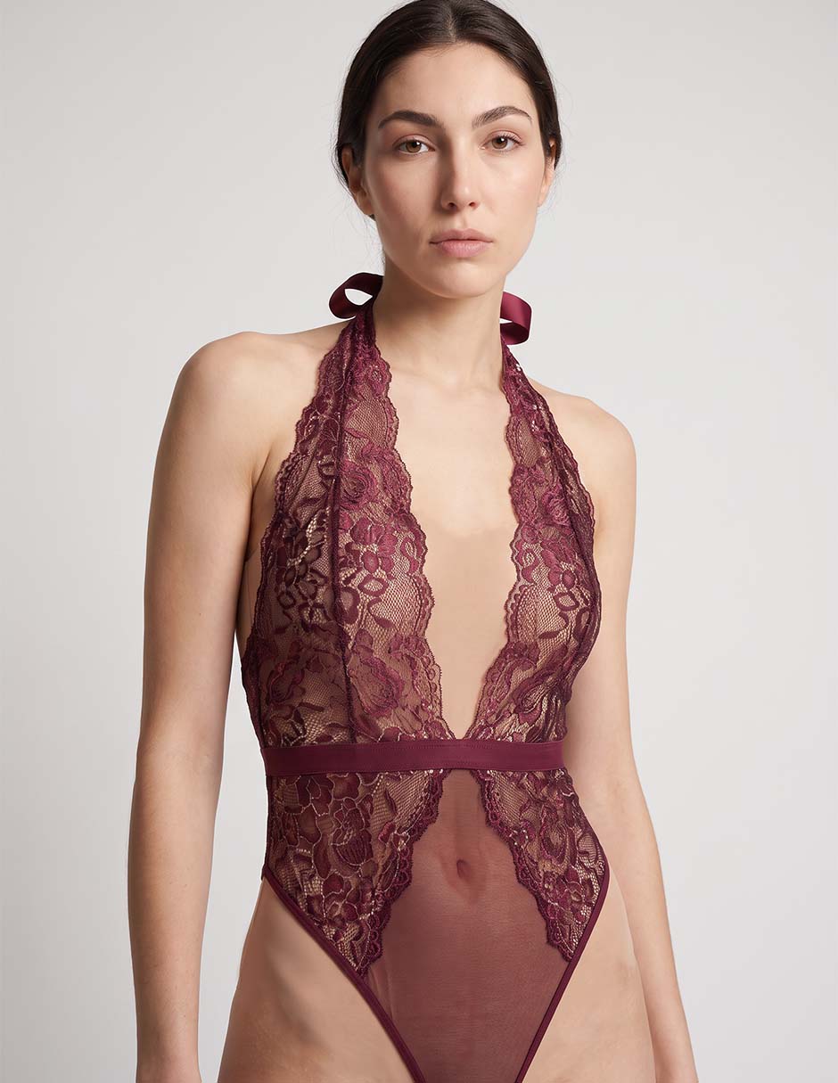 Body escote bajo para mujer 2