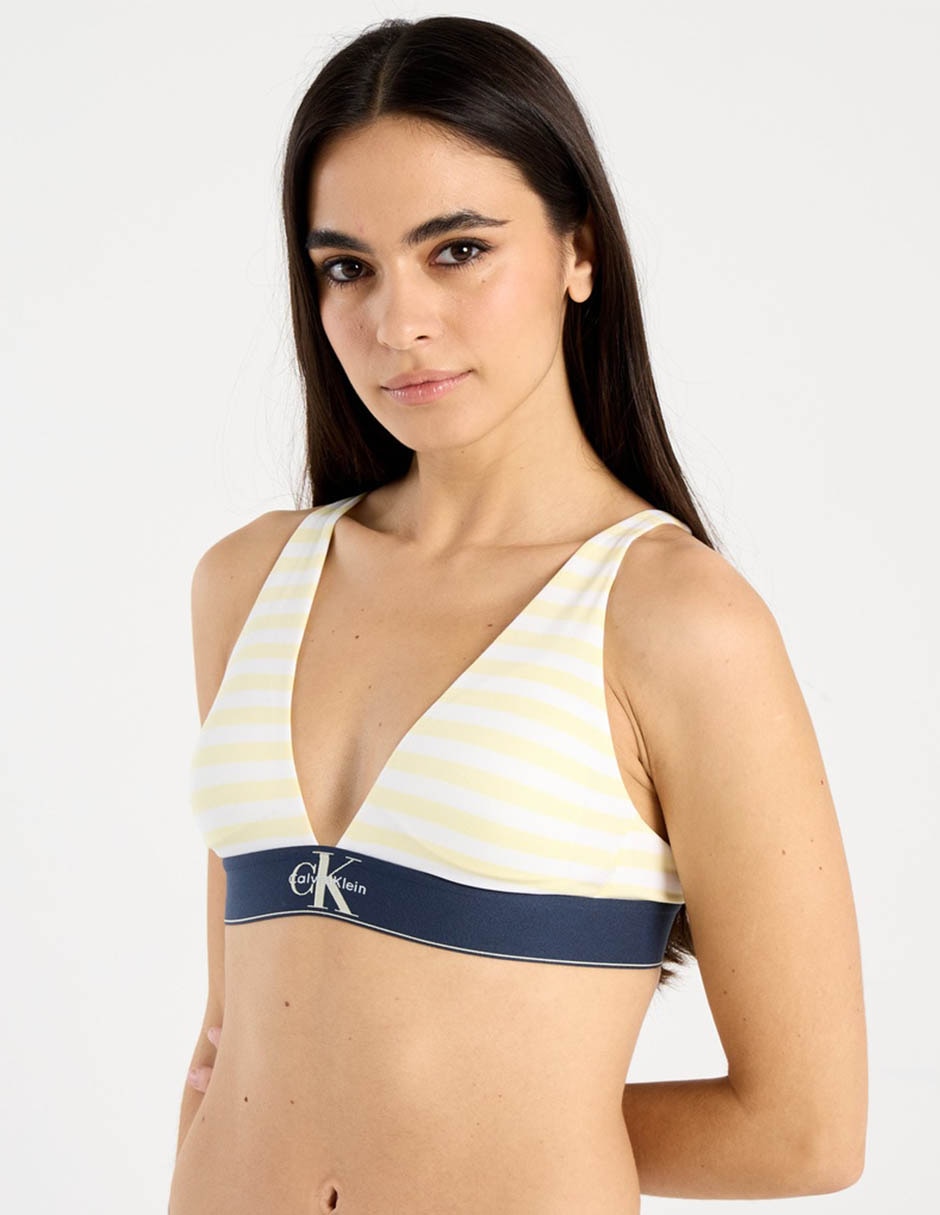 Brassiere/Set Brassiere Triangle Calvin Klein Copa Sin Copa Para Mujer 2