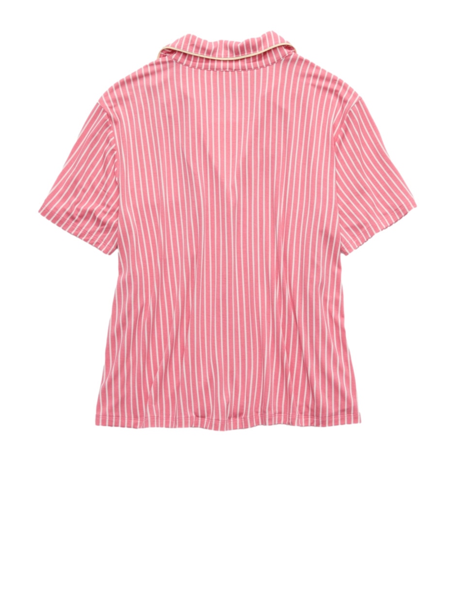 Playera pijama Aerie estampado a rayas para mujer