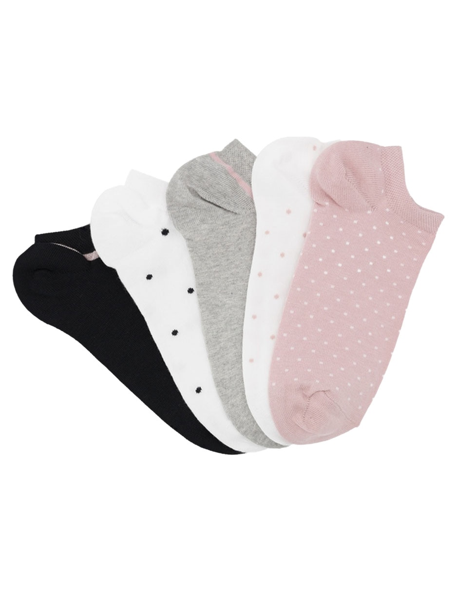 Set de tin comfort Punto Blanco de algodón para mujer 5 pares