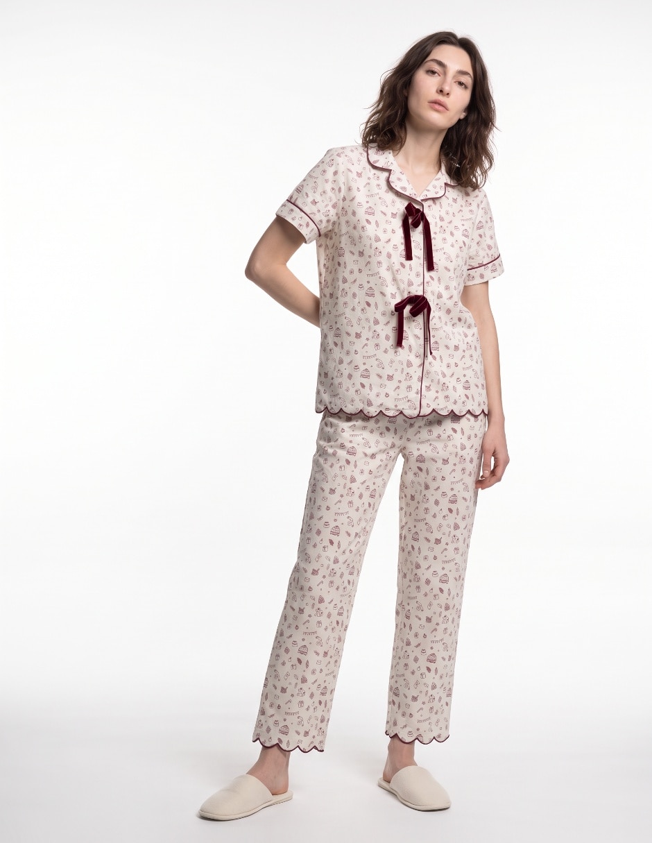 Conjunto pijama Now &Then para mujer