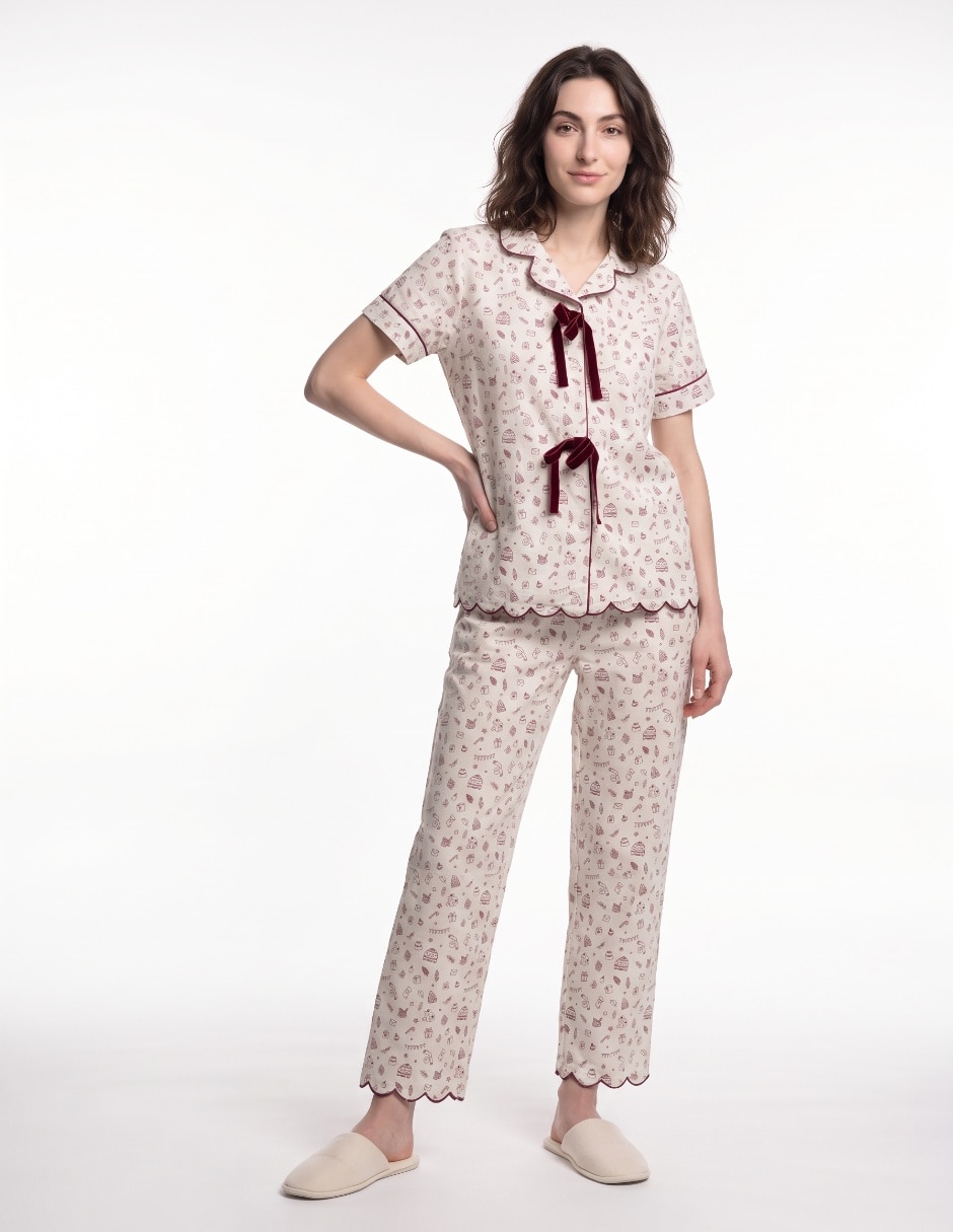 Conjunto pijama Now &Then para mujer 3