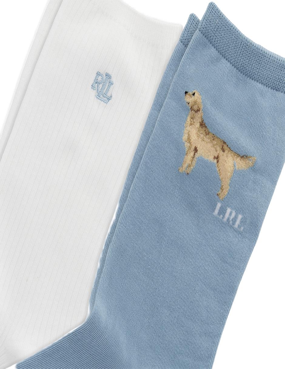 Set de calcetín Polo de algodón para mujer 2 pares