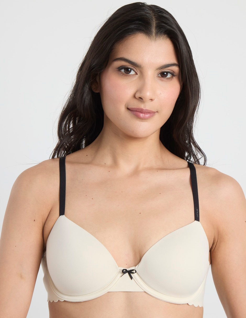 Brassiere demi con copa para mujer