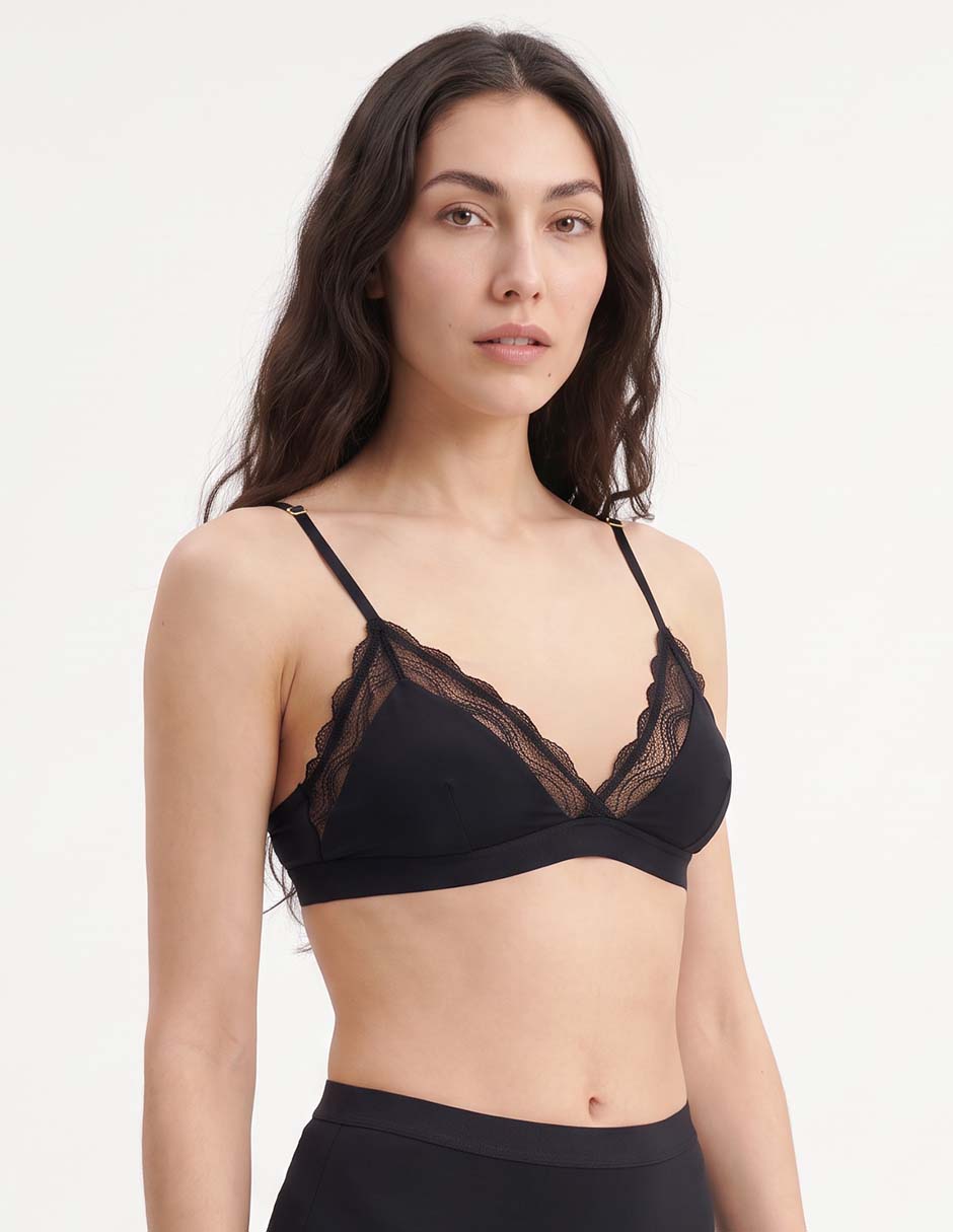 Brassiere bralette con copa para mujer 4