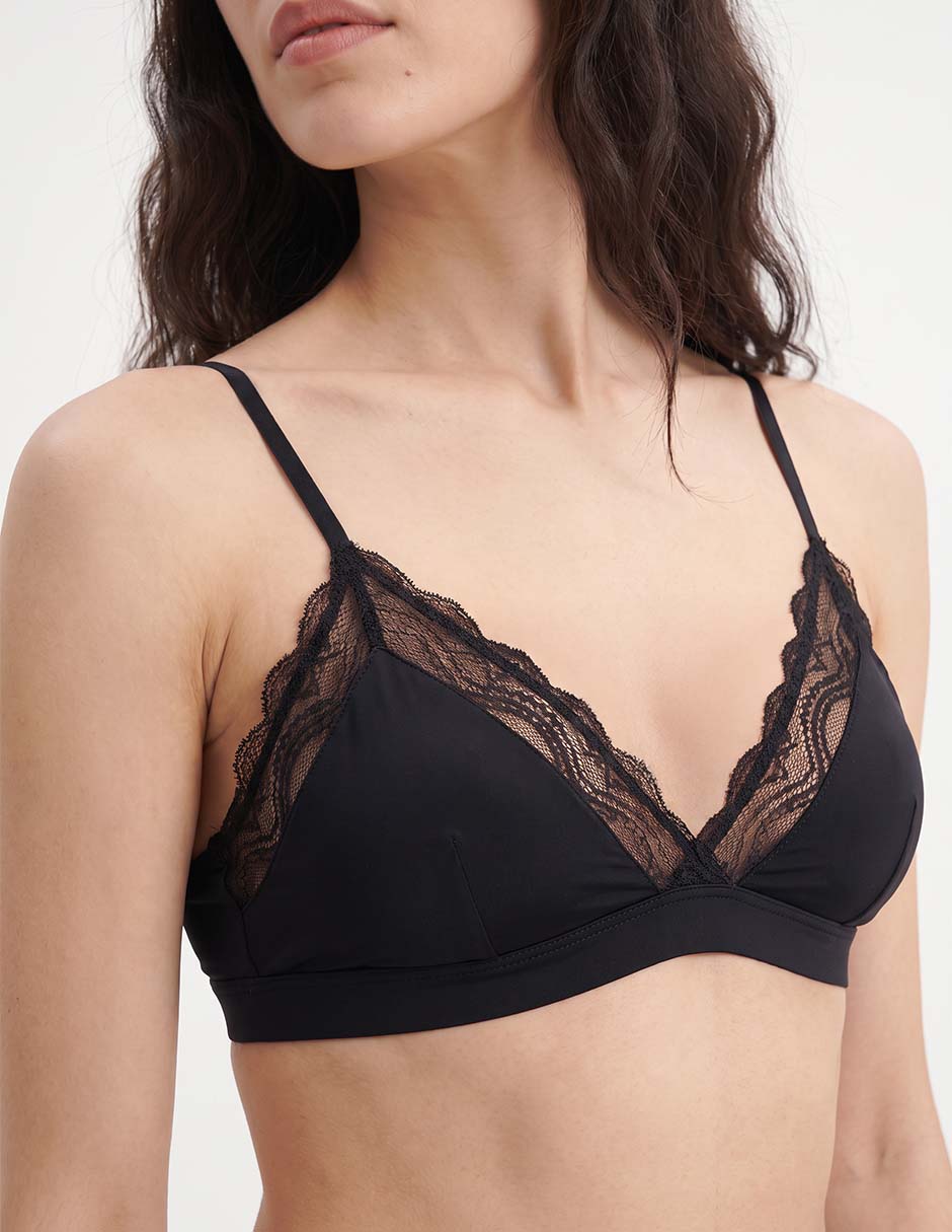 Brassiere bralette con copa para mujer 2