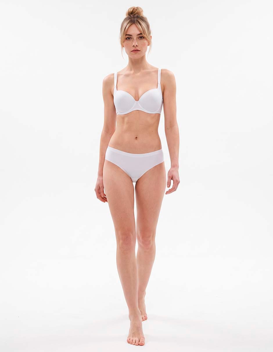 Brassiere demi con copa para mujer