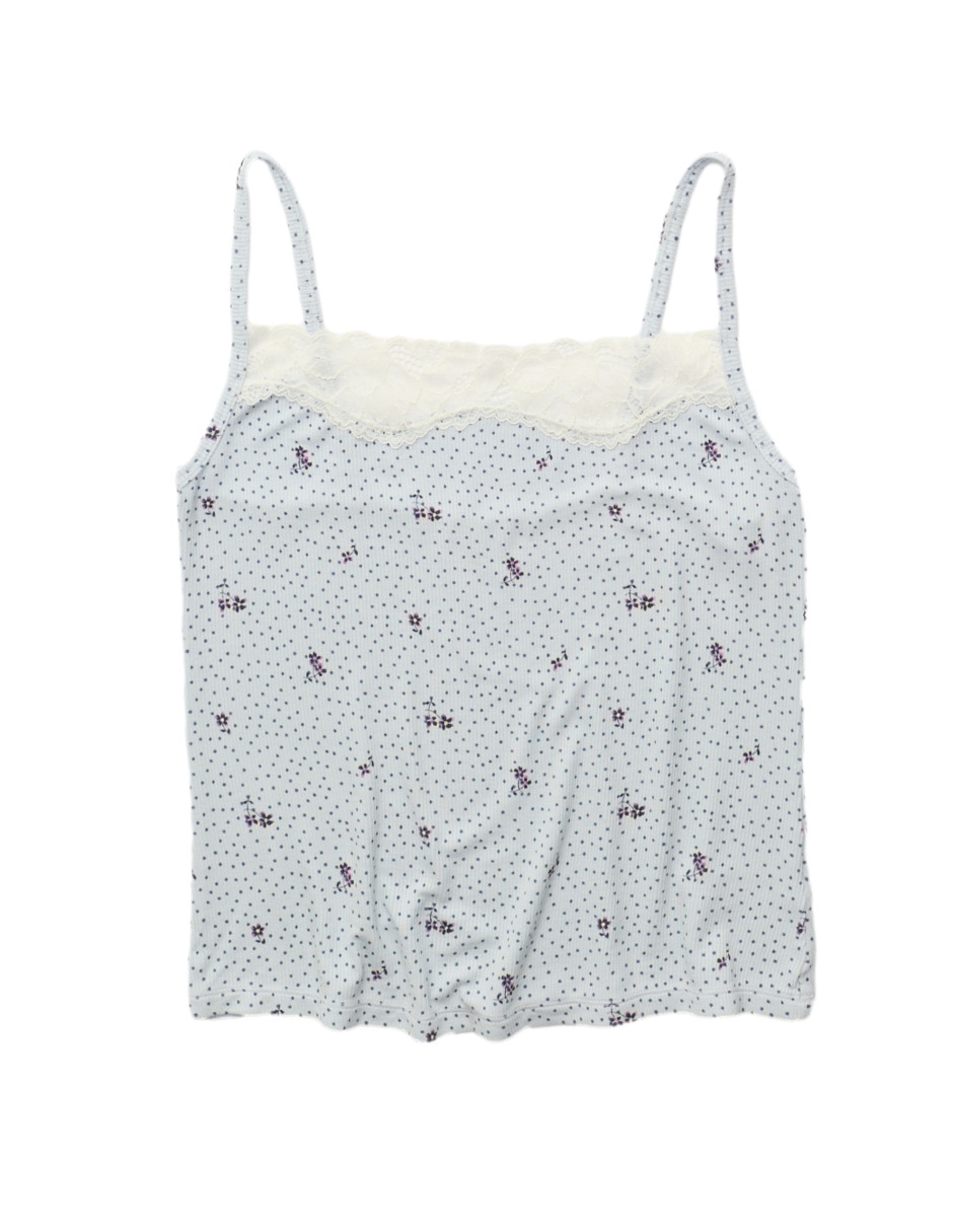 Playera pijama Aerie estampado lunares para mujer
