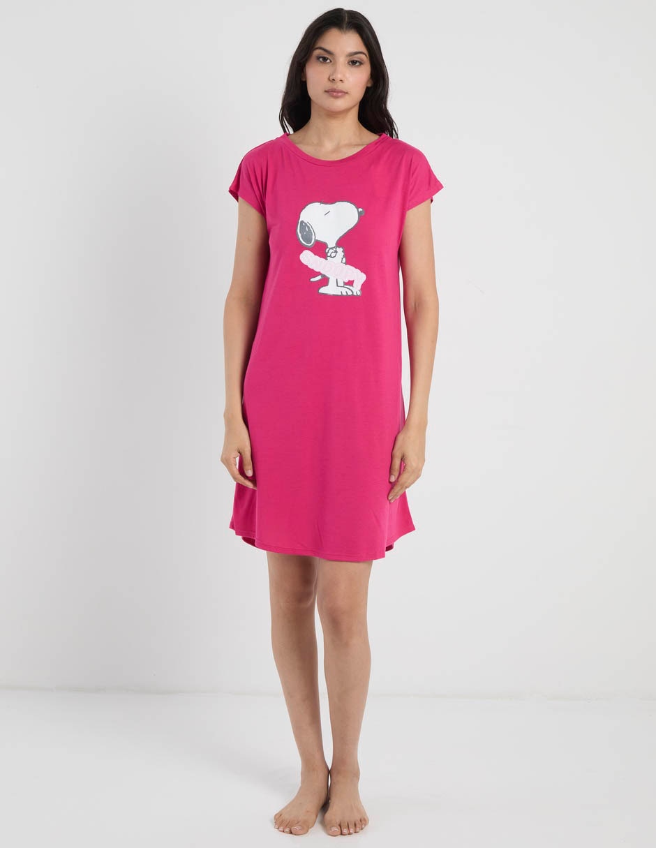 Camisón licencias "estampado" logo "de" poliéster