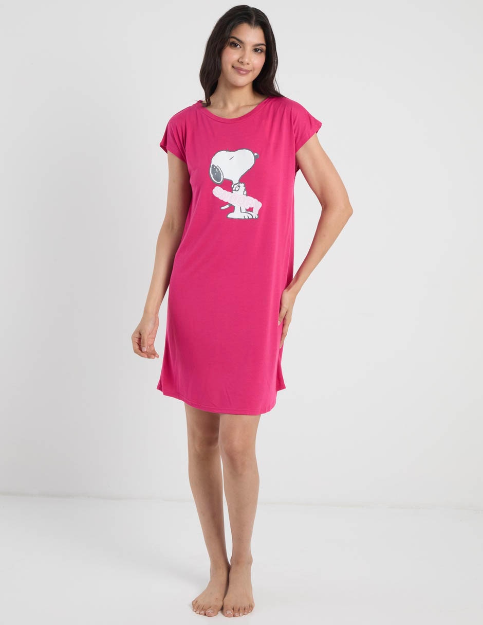 Camisón licencias "estampado" logo "de" poliéster