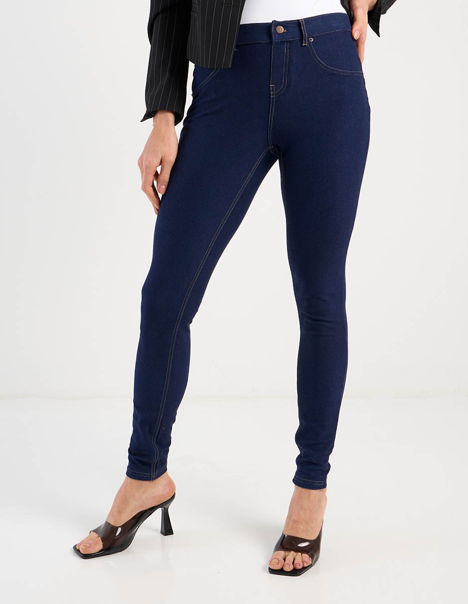Legging cintura alta con botón para mujer Legging cintura alta con botón para mujer