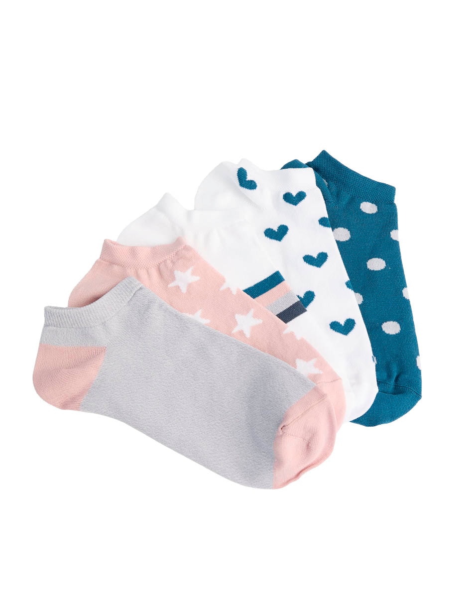 Set de tín comfort de algodón para mujer 5 pares Set de tín comfort de algodón para mujer 5 pares
