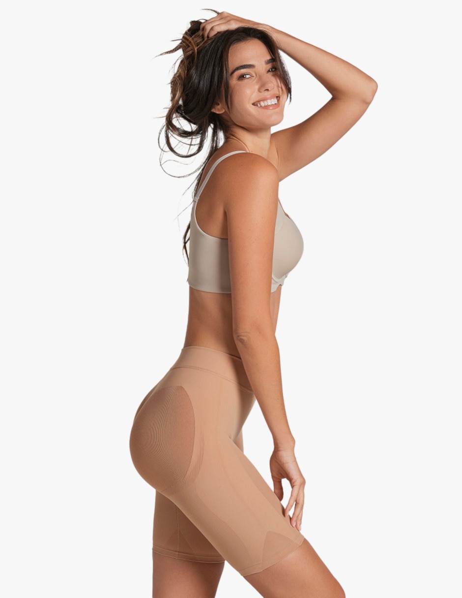 Faja tipo short leonisa con compresión baja para mujer